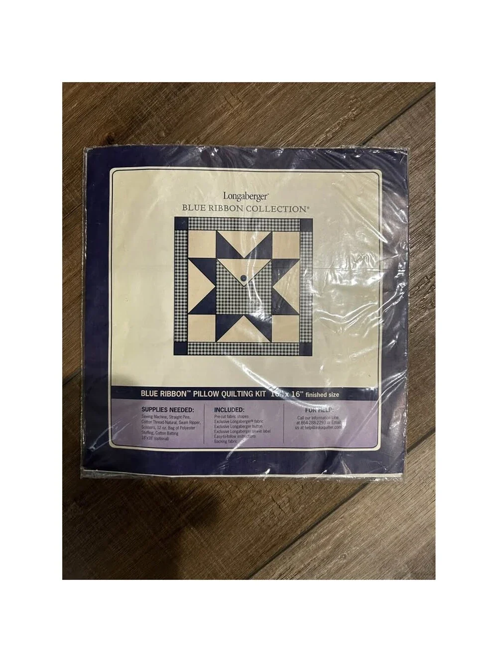 Longaberger Basket Wall Hanging & Pillow Blue Ribbon Quilting Kits NEW